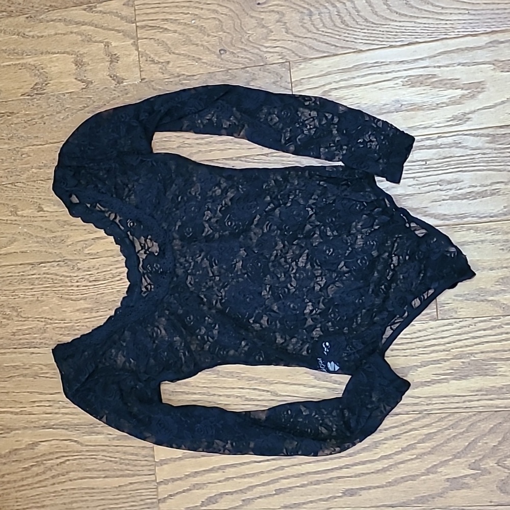 Oh La La Cherie Paris Lace Bodysuit Small